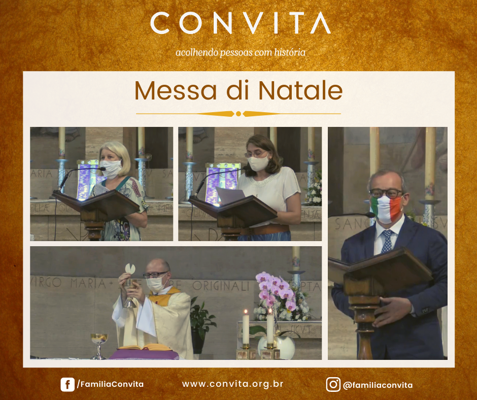 Realizamos no mês de dezembro a tradicional Messa di Natale, que nesse ano aconteceu  virtualmente, e contou com a organização e participação de várias instituições italianas no Brasil.