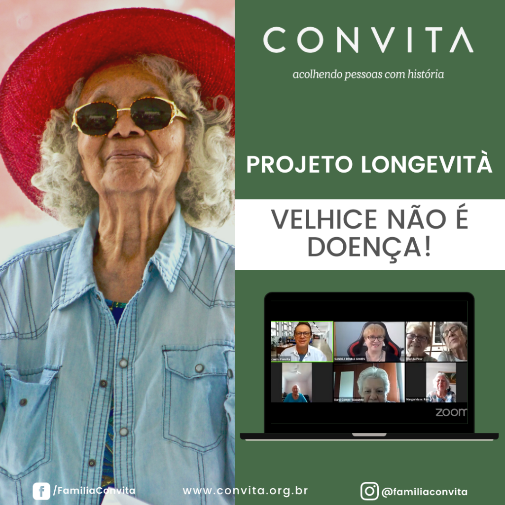 O Convita, como instituição integrante da campanha “Velhice não é Doença”, realizou um bate papo com Sandra Gomes – mestre em políticas públicas e uma das lideranças do movimento no Brasil.