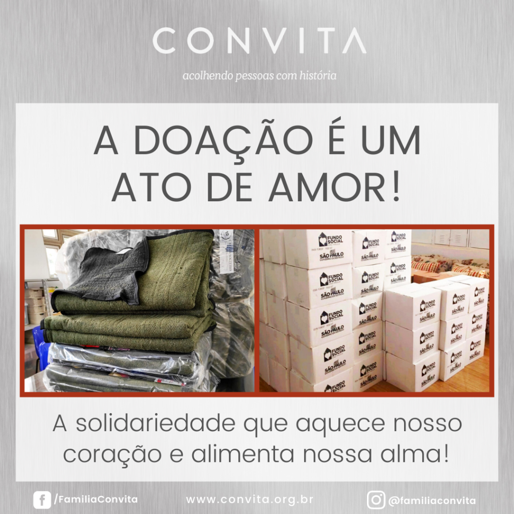 As doações de cobertores e cestas básicas foram essenciais para complementar nossa assistência às pessoas idosas.