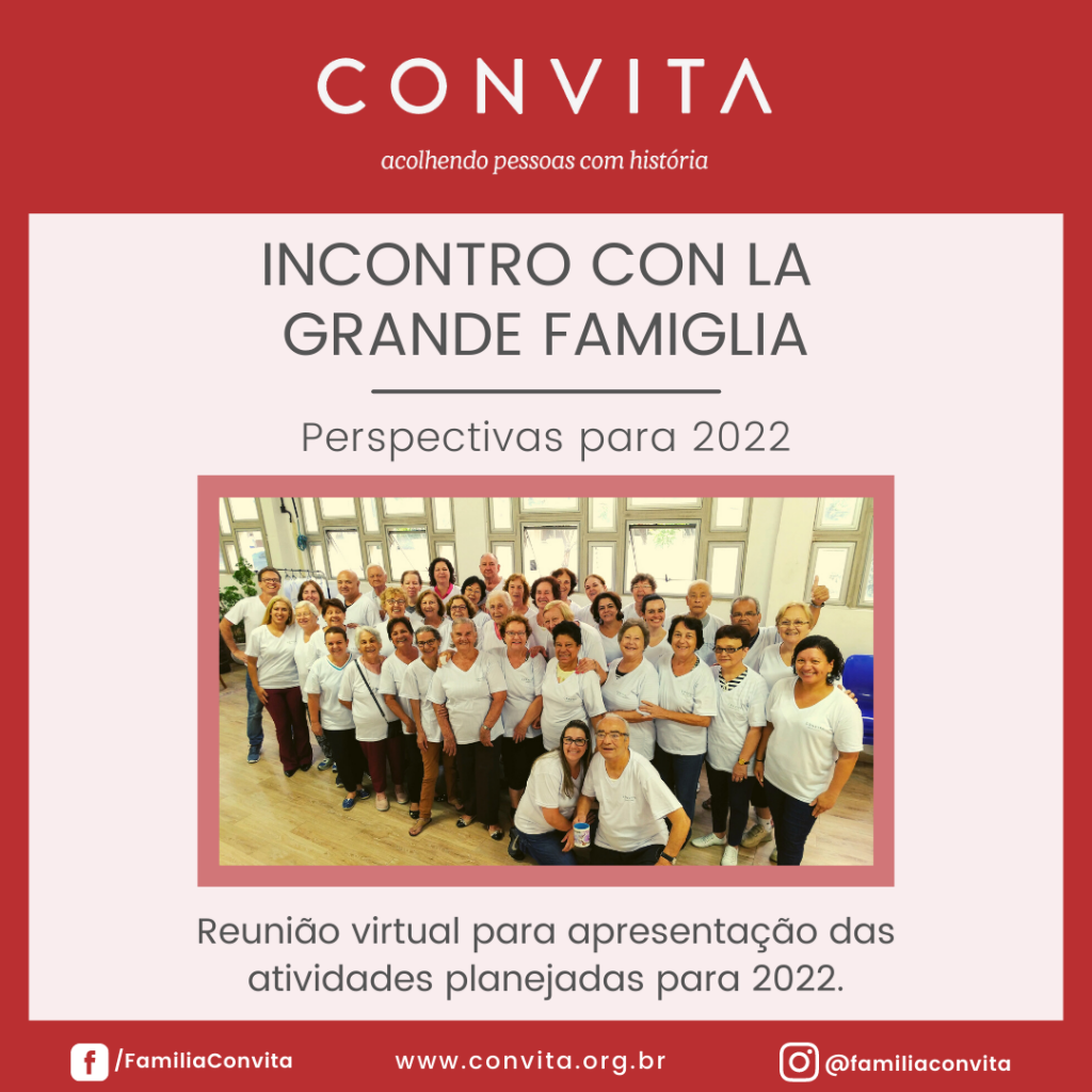 A equipe técnica do Convita realizou um encontro virtual para apresentar o planejamento para retorno das atividades presenciais em 2022.