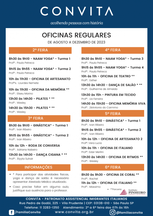 Oficinas Regulares 2023_ 2Sem_Atualizada