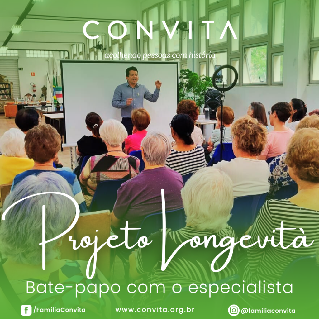 A cada edição, especialistas em diversas áreas do envelhecimento compartilham seus conhecimentos e dialogam com os participantes sobre temas que impactam diretamente a qualidade de vida das pessoas idosas.