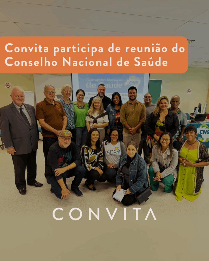 O Convita participou da reunião do Conselho Nacional de Saúde, em Brasília. Nosso gerente institucional integrou uma mesa sobre as diferentes velhices, reforçando o compromisso com uma velhice digna e diversa.