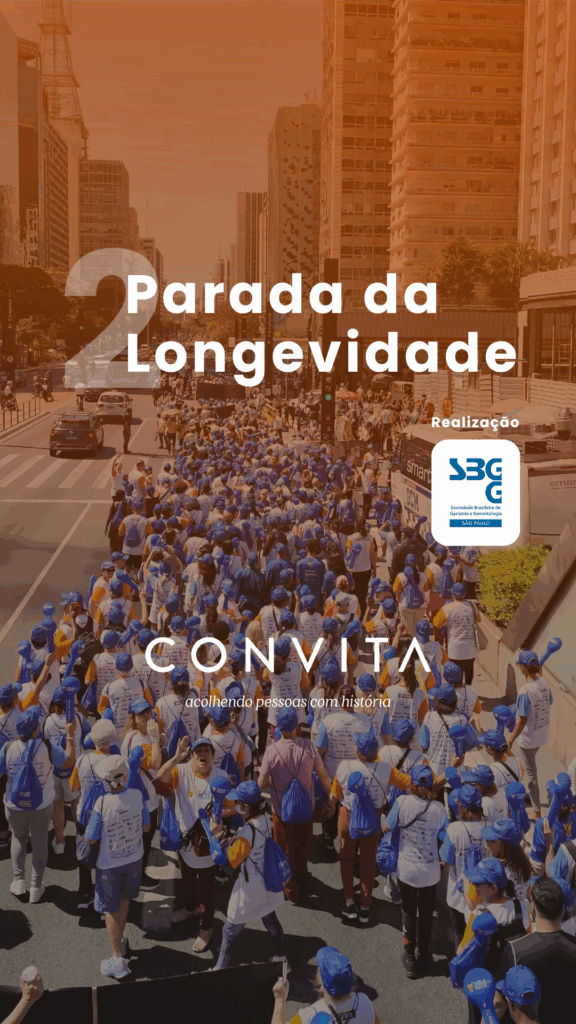 O Convita marcou presença com alegria na 2ª Parada da Longevidade, na Avenida Paulista, celebrando a vida e o envelhecimento ativo. O evento reuniu cerca de 5 mil pessoas em defesa do respeito, da inclusão e da dignidade em todas as idades. Foi um domingo inesquecível, repleto de energia, propósito e sorrisos!