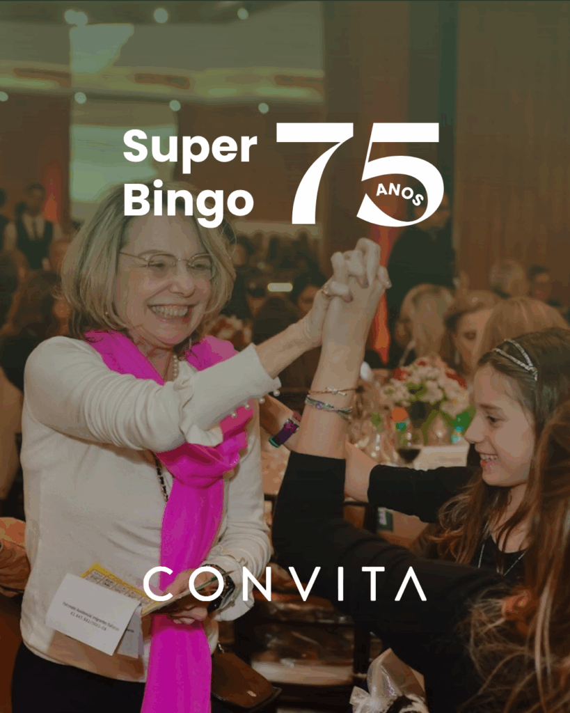 Com alegria, celebramos o sucesso do Super Bingo 75 Anos, marcando nossa trajetória de solidariedade e compromisso social. Agradecemos a todos os mantenedores, parceiros e voluntários que tornaram este evento possível.