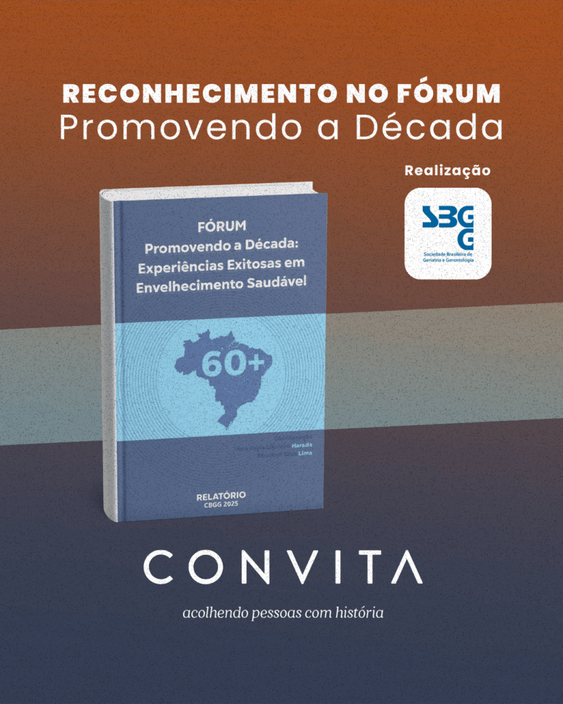 O Projeto Longevitá, que foi reconhecido no Fórum Nacional de Envelhecimento Saudável da SBGG e incluído no relatório nacional de experiências exitosas da Década do Envelhecimento Saudável (ONU/OMS).